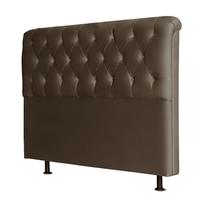 Cabeceira Casal Emilia 160 cm Marrom material sintético IDF Decor