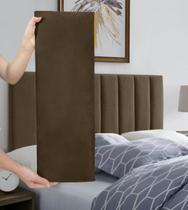Cabeceira Casal Estofada Madri 140x50cm Painel Interiores