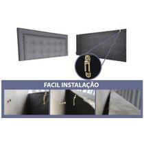 Cabeceira Casal Estofada Modulos V2H4 Diamond Corano Marrom 140 x 60 RBL