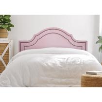 Cabeceira Casal Estofada para Cama Box com Tachas 140x60cm Provençal Luxo Dupla Rosa/Fumê Cabeceira Casal Estofada para Cama Box com Tachas 140x60cm Provençal Luxo Dupla Rosa/Fumê