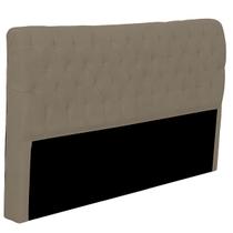Cabeceira Casal Estofada para Cama Box Glass Veludo Capuccino Cabeceira Casal Estofada para Cama Box Glass Veludo Capuccino