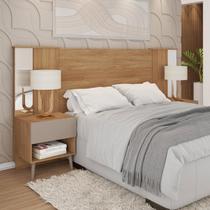 Cabeceira Casal Extensível 2 Mesas com Gaveta Reflex