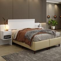 Cabeceira Casal Extensível 223 a 243 Cm Master Branco Cabeceira Casal Extensível 223 a 243 Cm Master Branco