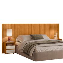 Cabeceira Casal Extensível Frida com Mesas de Cabeceira - Madetec