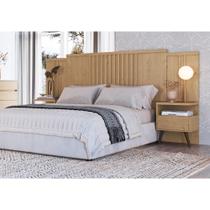 Cabeceira Casal Flora Marrom Angelin/Boucle