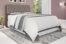 Cabeceira Casal Isis Chocolate com Capitonê Sépia Framar Cabeceira Casal Isis Chocolate com Capitonê Sépia Framar