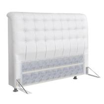 Cabeceira Casal King 195cm Ana Para Cama Box material sintético Branco - DS Móveis