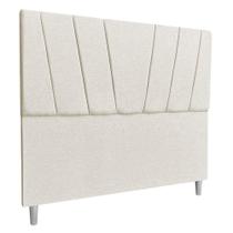 Cabeceira Casal King 1,95m Milão Linho Bege Dal Poz Estofados Cabeceira Casal King 1,95m Milão Linho Bege Dal Poz Estofados