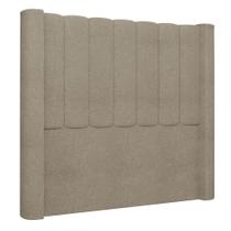 Cabeceira Casal King Cama Box 195cm Claire I02 Bouclê Capuccino - Mpozenato