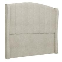Cabeceira Casal King Cama Box 195cm Glenda I02 Bouclê Bege - Mpozenato