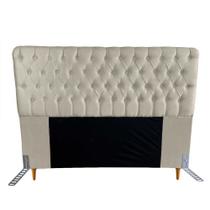 Cabeceira Casal King Cama Box Estofada 1,98m Quarto Marbela