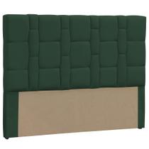 Cabeceira Casal King Carlotta 195cm Suede Verde Musgo - D'Monegatto