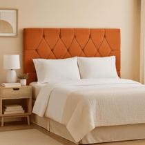 Cabeceira Casal King de Cama Box Estofada Eliana 195 cm Veludo