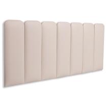 Cabeceira Casal Kit 7 Placas Modelo Arredondada para Cama com Fixação na Parede em MDF com material sintético Cabeceira Casal Kit 7 Placas Modelo Arredondada para Cama com Fixação na Parede em MDF com material sintético