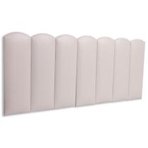 Cabeceira Casal Kit 7 Placas Modelo Nuvem - material sintético Marfim / Off White Cabeceira Casal Kit 7 Placas Modelo Nuvem - material sintético Marfim / Off White