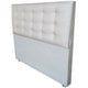 Cabeceira Casal Las Vegas Botone 15 Com Pes Linho Bege 140 X 120 Rbl