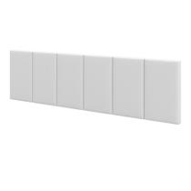 Cabeceira Casal Laura 1,40 Almofadada material sintético Branco Cabeceira Casal Laura 1,40 Almofadada material sintético Branco
