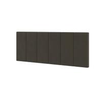 Cabeceira Casal Laura 1,40 Almofadada Sued Marron Cabeceira Casal Laura 1,40 Almofadada Sued Marron