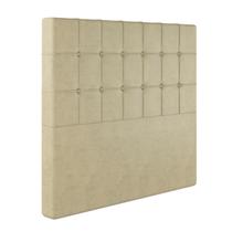 Cabeceira Casal Lotus em Linho com Sapata Cor Bege Sonhar