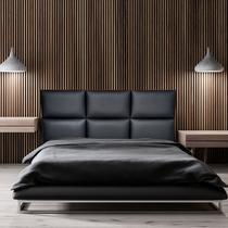 Cabeceira Casal Modulos Módena Preto 140 x 60