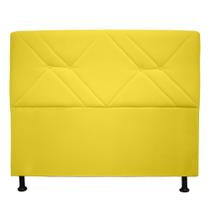 Cabeceira casal monaco 140cm suede amarelo Cabeceira casal monaco 140cm suede amarelo