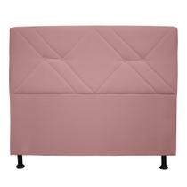 Cabeceira casal monaco 140cm suede rosê Cabeceira casal monaco 140cm suede rosê