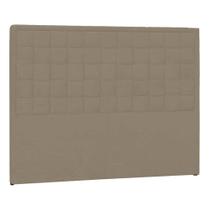 Cabeceira Casal Palermo P04 140 cm Suede Marrom Claro TCA 945 - Amarena Móveis