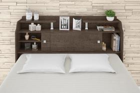 Cabeceira Casal para box 1,38 Elisa Chocolate Framar