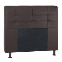 Cabeceira Casal Paris Suede Havaí Cor Marrom Cabeceira Casal Paris Suede Havaí Cor Marrom