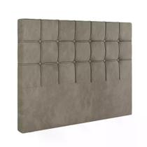 Cabeceira Casal Paris Veludo Cappuccino 140cm