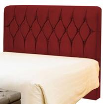 Cabeceira Casal Pérola 140 CM Suede Vermelho - D A Decor Cabeceira Casal Pérola 140 CM Suede Vermelho - D A Decor