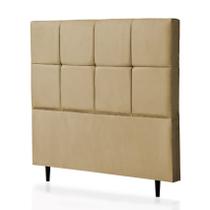 Cabeceira Casal Poliana 140 CM Suede Bege - D A Decor