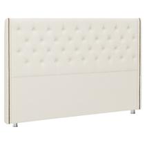 Cabeceira Casal Queen 160 cm Flora Bouclé Off White - Nexta Casa