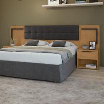 Cabeceira Casal Queen 160cm 2 Mesas de Cabeceiras Calitan