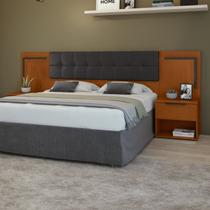 Cabeceira Casal Queen 160cm 2 Mesas de Cabeceiras Calitan