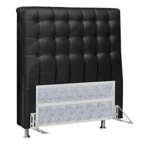 Cabeceira Casal Queen 160cm Ana Para Cama Box Napa Preto - DS Estofados