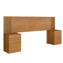 Cabeceira Casal / Queen Benetil Valencia Com Mesas De Cabeceira Ripado Cinamomo