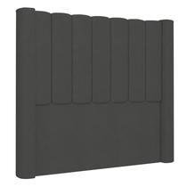 Cabeceira Casal Queen Cama Box 160cm Claire Z04 Veludo Grafite - Mpozenato