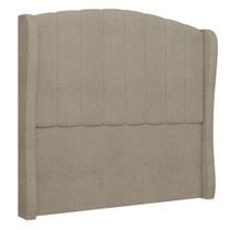 Cabeceira Casal Queen Cama Box 160cm Glenda I02 Bouclê Capuccino - Mpozenato