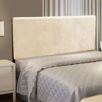 Cabeceira Casal Queen Cama Box 160cm Painel Clean Suede M11 - D'Rossi Cabeceira Casal Queen Cama Box 160cm Painel Clean Suede M11 - D'Rossi
