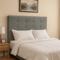 Cabeceira Casal Queen Cama Box Estofada Virginia 160 cm Veludo