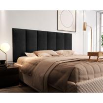 Cabeceira Casal Queen Cama Box Madri Kit 8 Placas Várias Cores