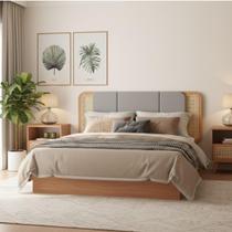 Cabeceira Casal Queen Estofada com Tela 170cm