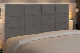 Cabeceira Casal Queen Size 164 Cm Style Chumbo para Cama Box Estofada - JBE Móveis