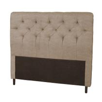 Cabeceira Casal Queen160cm Para Cama Box Ravena Suede Bege - DS Estofados