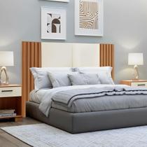 Cabeceira Casal Ripada 1,65m Dalla Costa 100% MDF
