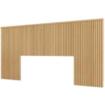 Cabeceira Casal Ripada Limoeiro Com Frame Carvalho