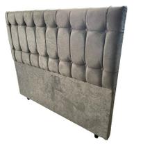 Cabeceira Casal Suede Cinza, Imperium Cabeceira Casal Suede Cinza, Imperium