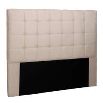 Cabeceira Casal Verona Suede Bege