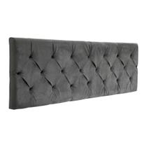 Cabeceira Castor King Flórida Painel Cinza 193cm